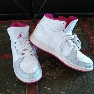 💗Nike Air Jordan 1 Flight 3 Premium GG Hi Top Trainers Big Girl 6Y, Women 7.5-8